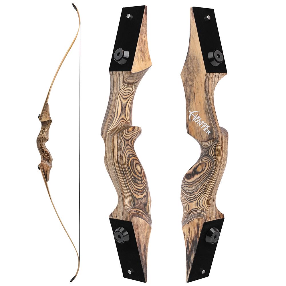 BlackHunter 60" Takedown Recurve Bow and Arrow Set 20-60lbs 