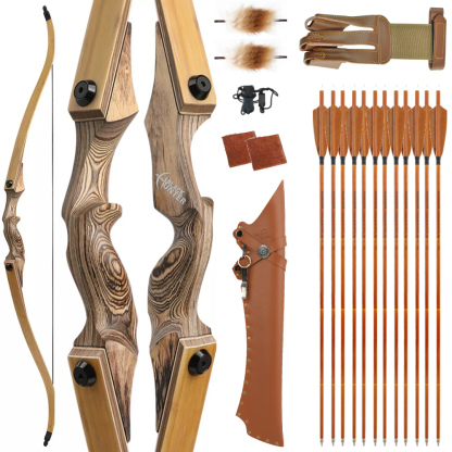 Black Hunter 60" Traditional Archery Set