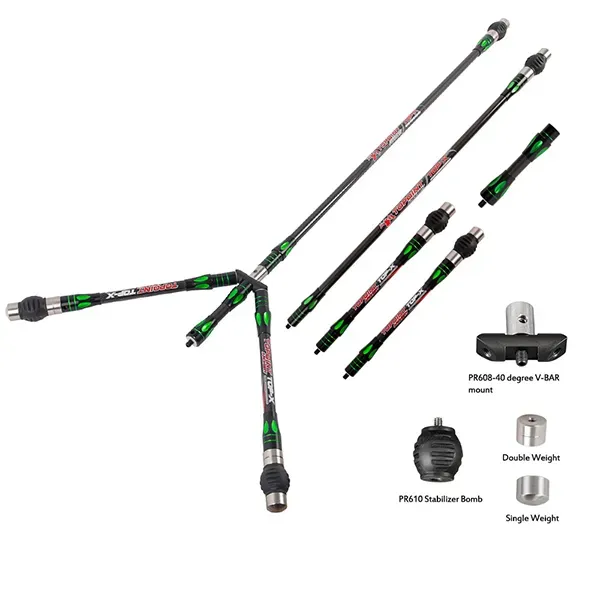 TOPOINT TOP-X PR633 Long Rod Stabilizer Combo Set