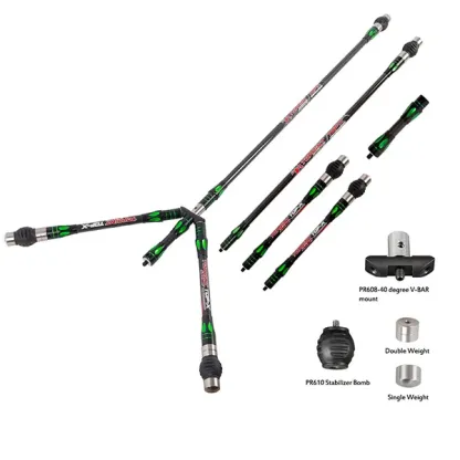 TOPOINT TOP-X PR633 Long Rod Stabilizer Combo Set