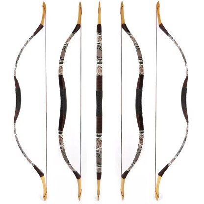 Traditional Recurve Bow Longbow Handmade Horse Bow 12-50lbs