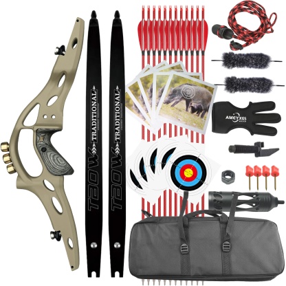 TBOW 62" ILF Recurve Bow for Hunting 30-60#