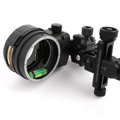 Topoint Archery TX1550 Compound Bow Sight – CNC Aluminum, 0.019" Pin, 1/2/3-Axis Adjustable with Optional Lens