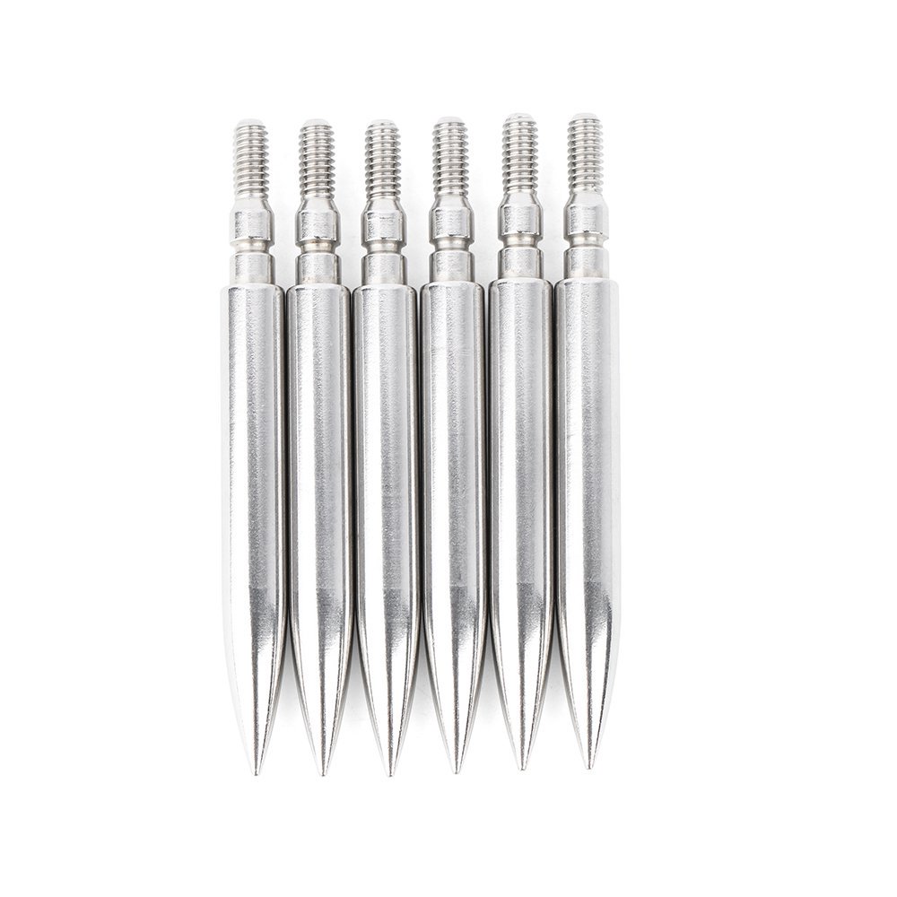 AME ARCHERY sStainless Steel 6.2 Target Tip(12pcs)