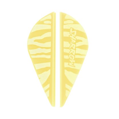 AME Archery Water Drop Zebra Print Rubber Feather – 2 Inch (50pcs)