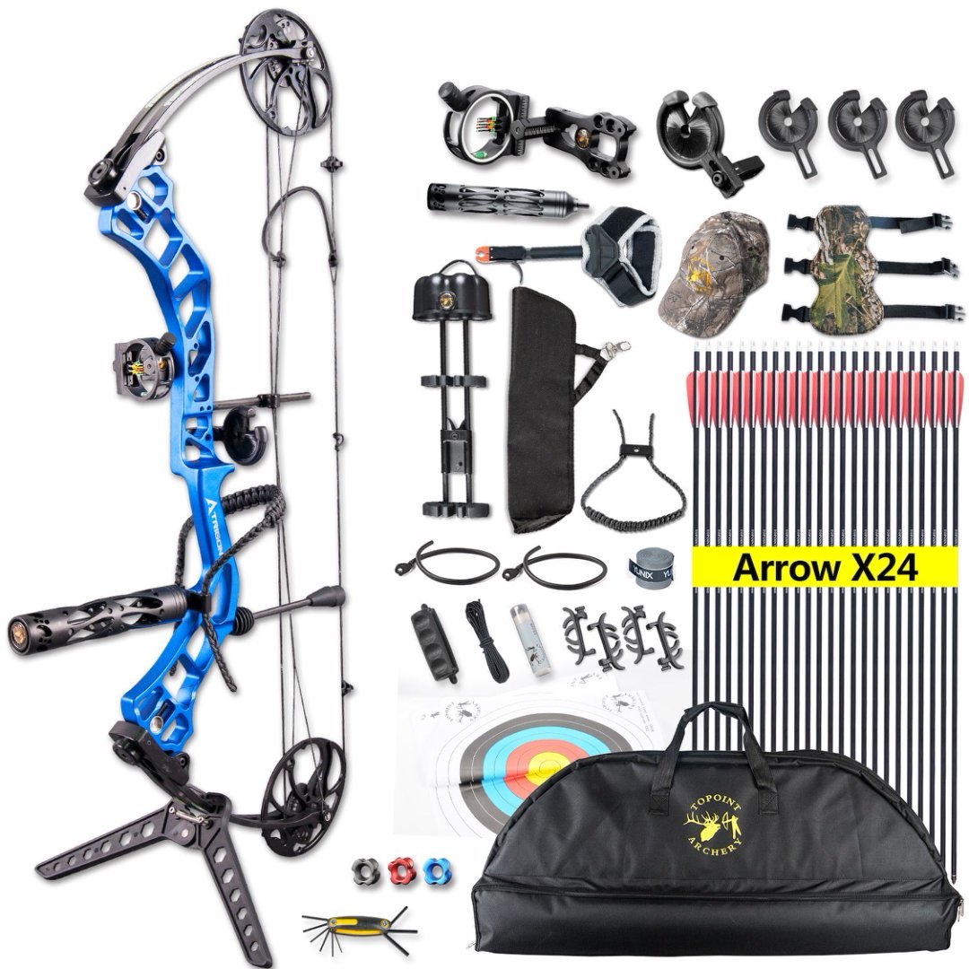 TOPOINT ARCHERY Trigon Hunting Compound Bow Set RH/LH