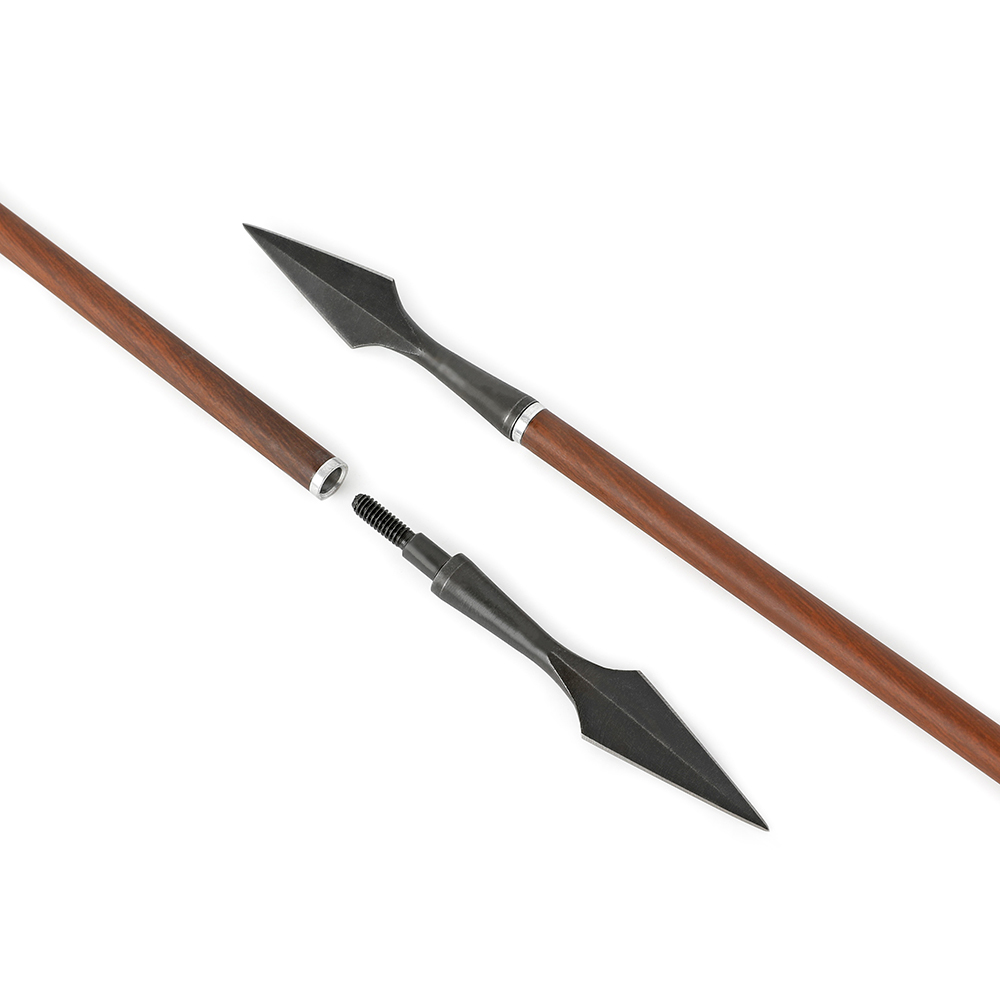 Black Steel Screw-In Points, 6pcs Set, High-Performance Archery Tips for Bow Hunting