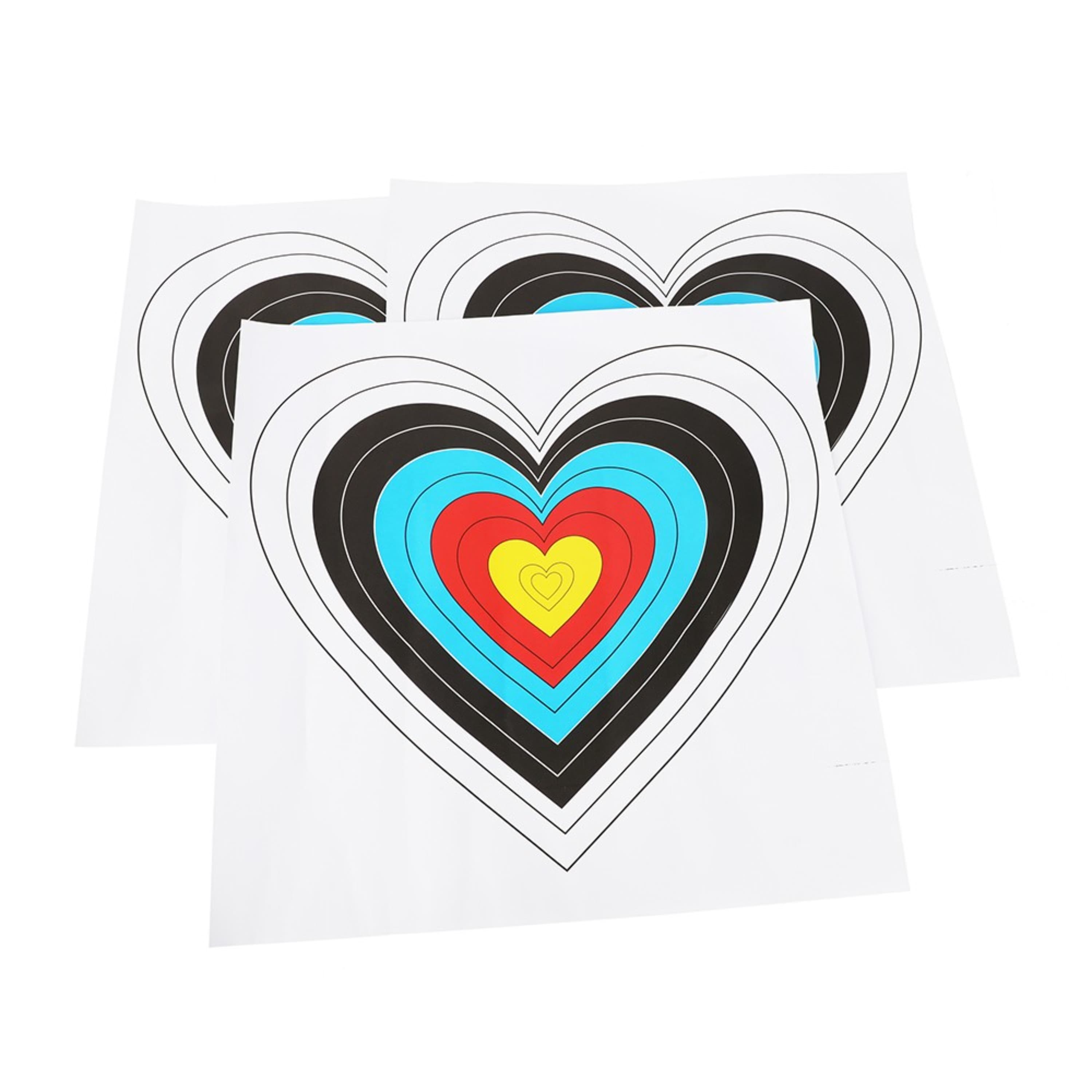 40cm Heart Archery Target Paper for Shooting Training