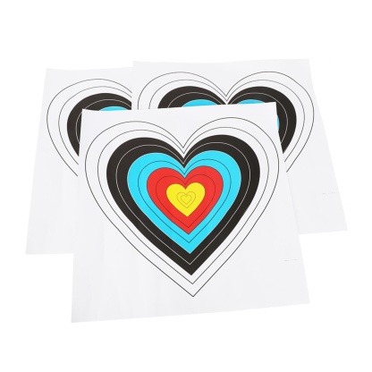 40cm Heart Archery Target Paper for Shooting Training