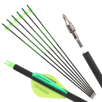 30" Pure Carbon Arrows with Screw Tips 300-800 Spine