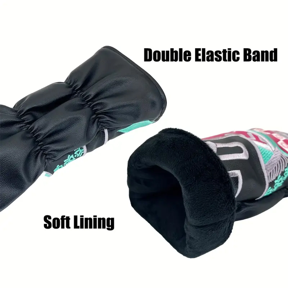 Golf Club Headcovers Driver Fairway Woods PU Waterproof Push Rod