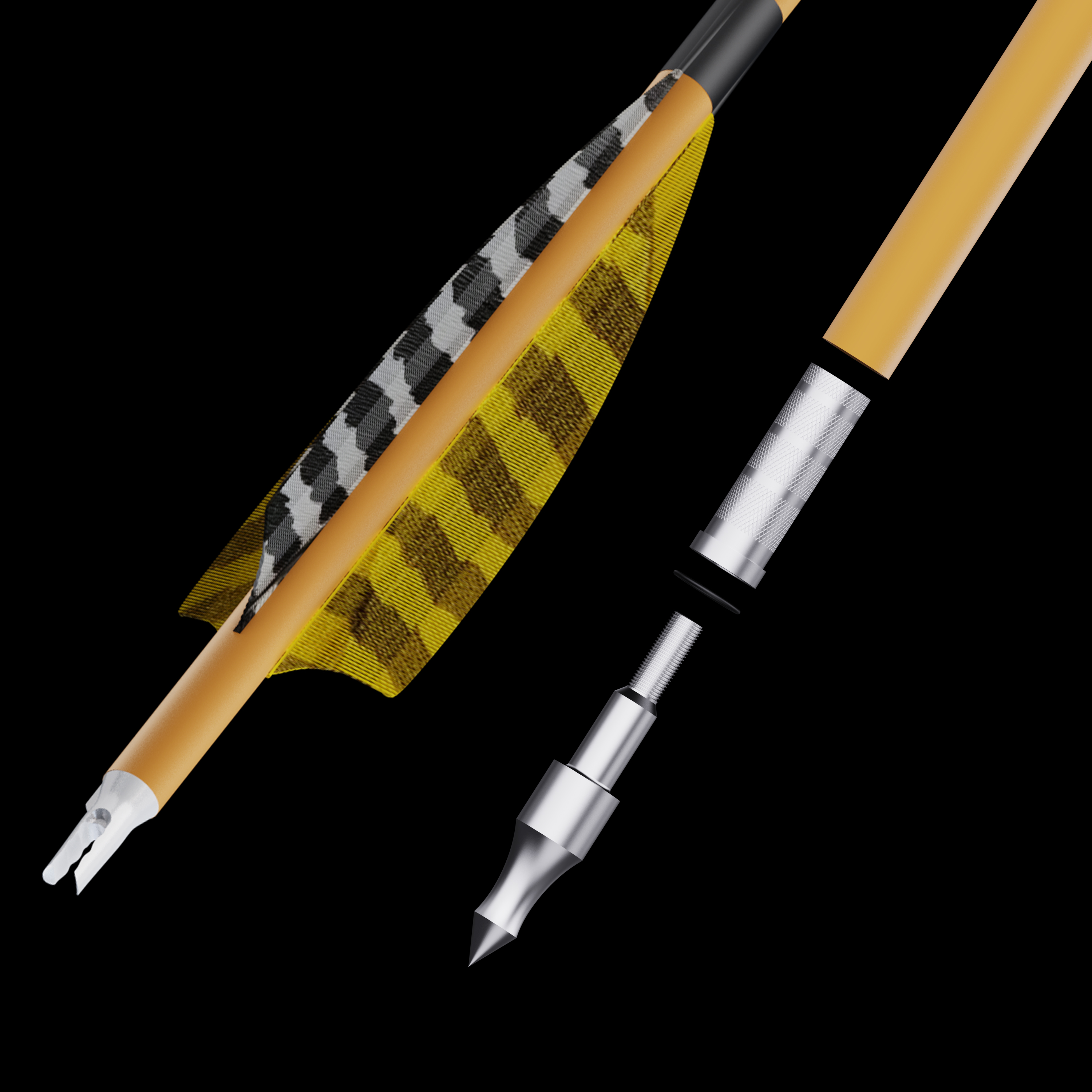 AME Pure Carbon Arrows Traditional Archery Hunting Season 6/12x