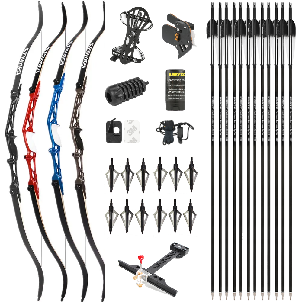 KAIMEI-DRAGON 66 68 70 Archery Takedown Recurve Bow Arrows Set 16-40lb Target Shooting Hunt