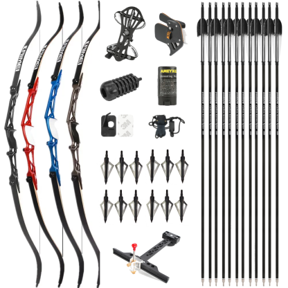 KAIMEI-DRAGON 66 68 70 Archery Takedown Recurve Bow Arrows Set 16-40lb Target Shooting Hunt
