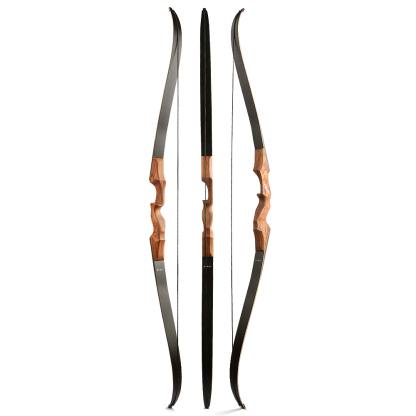 BLACK HUNTER Takedown Recurve Bow, 60", Brown, 40/60 lbs, Complete Archery Kit