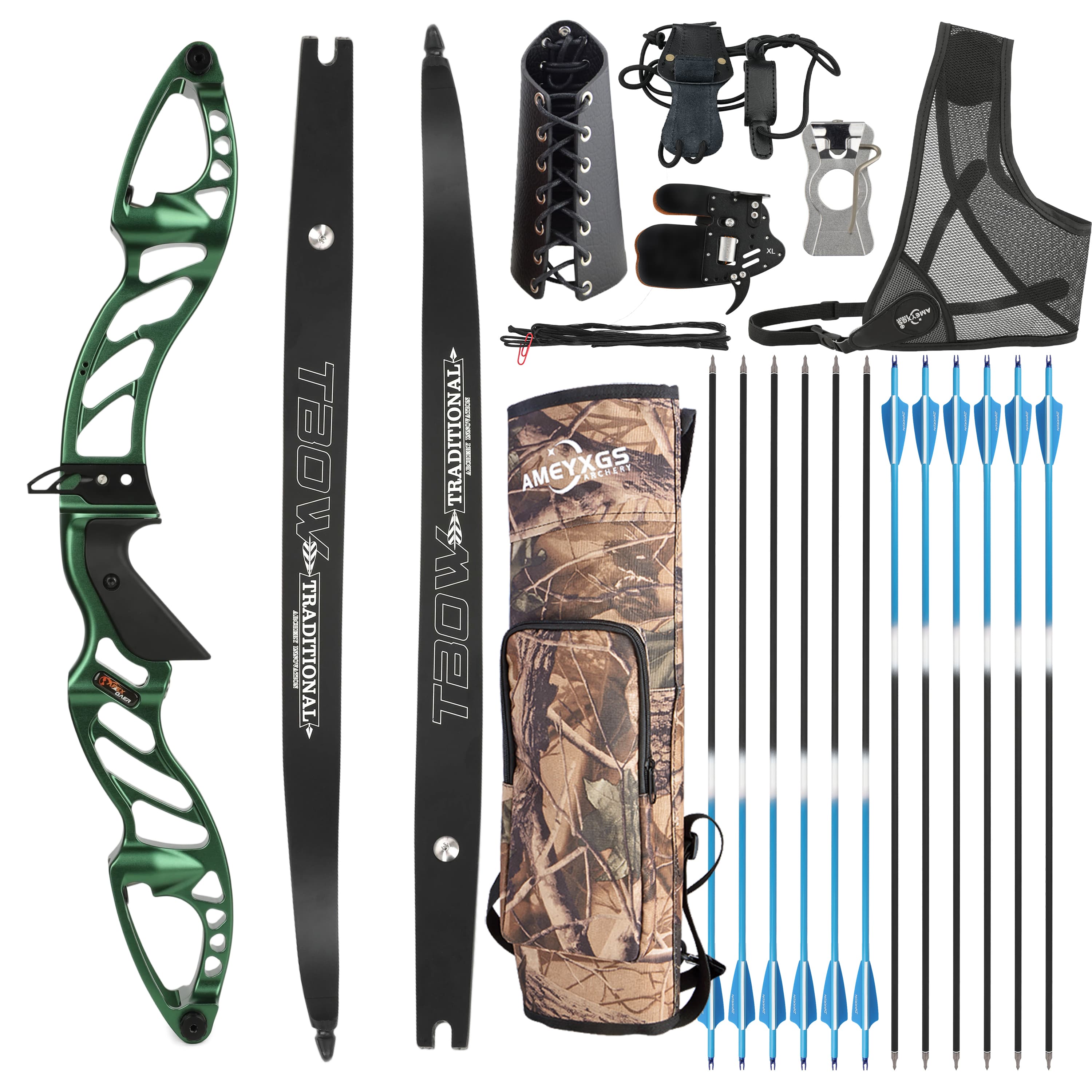25-60bs Recurve Bow Kit Takedown F Hunting Bow