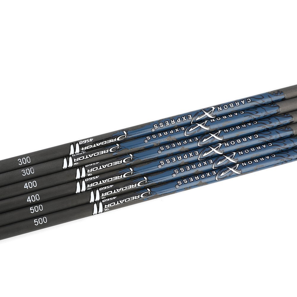 CARBON EXPRESS Pure Carbon Arrow Shaft – 31" Spine 300–700