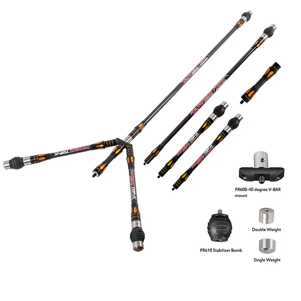 TOPOINT TOP-X PR633 Long Rod Stabilizer Combo Set