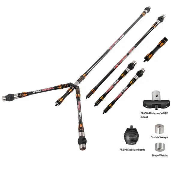 TOPOINT TOP-X PR633 Long Rod Stabilizer Combo Set