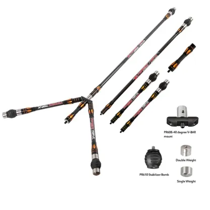 TOPOINT TOP-X PR633 Long Rod Stabilizer Combo Set