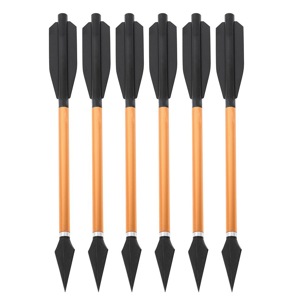 6.7-Inch Mini Crossbow Bolts – Aluminum Arrows with Removable Screw-in Broadhead(6pcs)