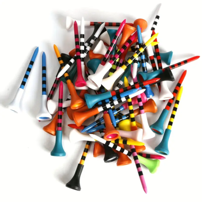 Unbreakable Colored Golf Tees 83mm 70mm Tee Holder 50PCS 