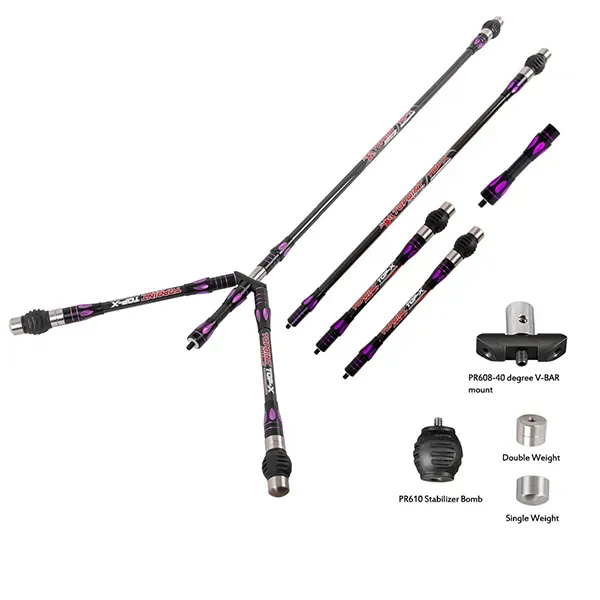 TOPOINT TOP-X PR633 Long Rod Stabilizer Combo Set