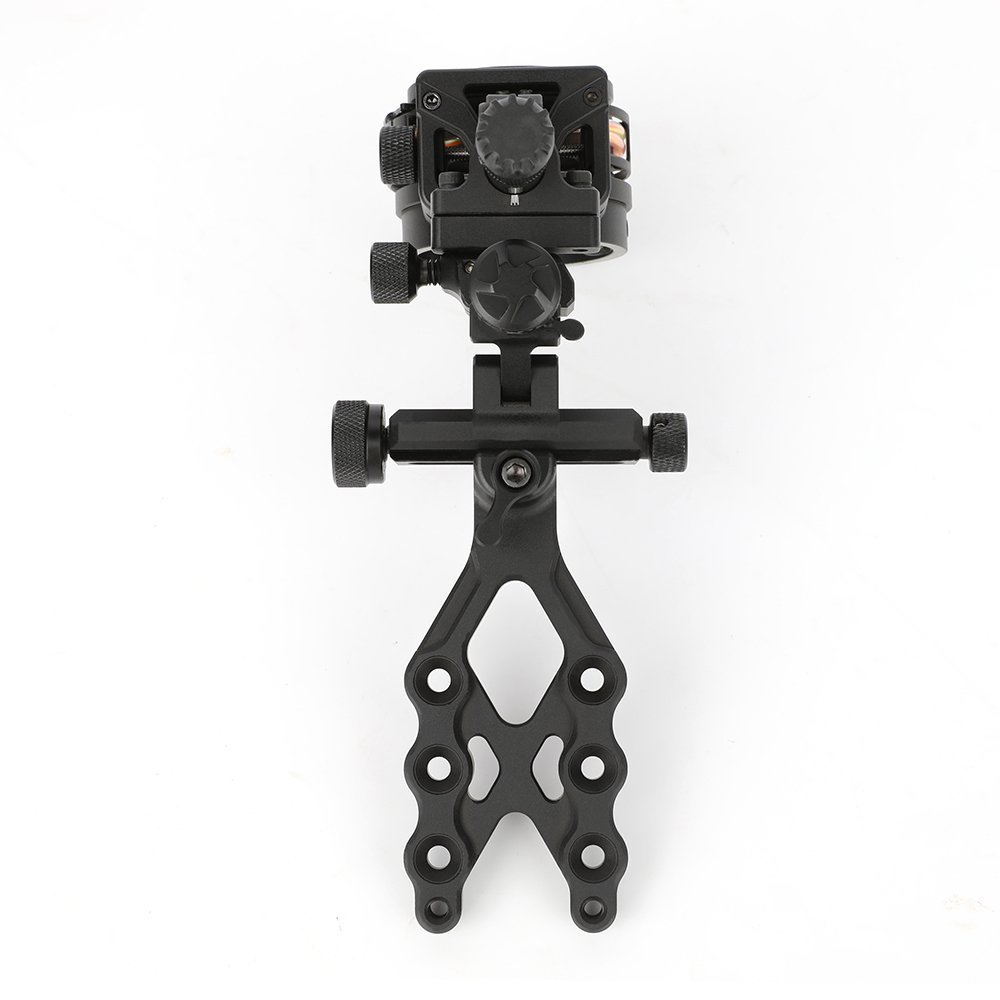 Topoint Archery TX1550 Compound Bow Sight – CNC Aluminum, 0.019" Pin, 1/2/3-Axis Adjustable with Optional Lens