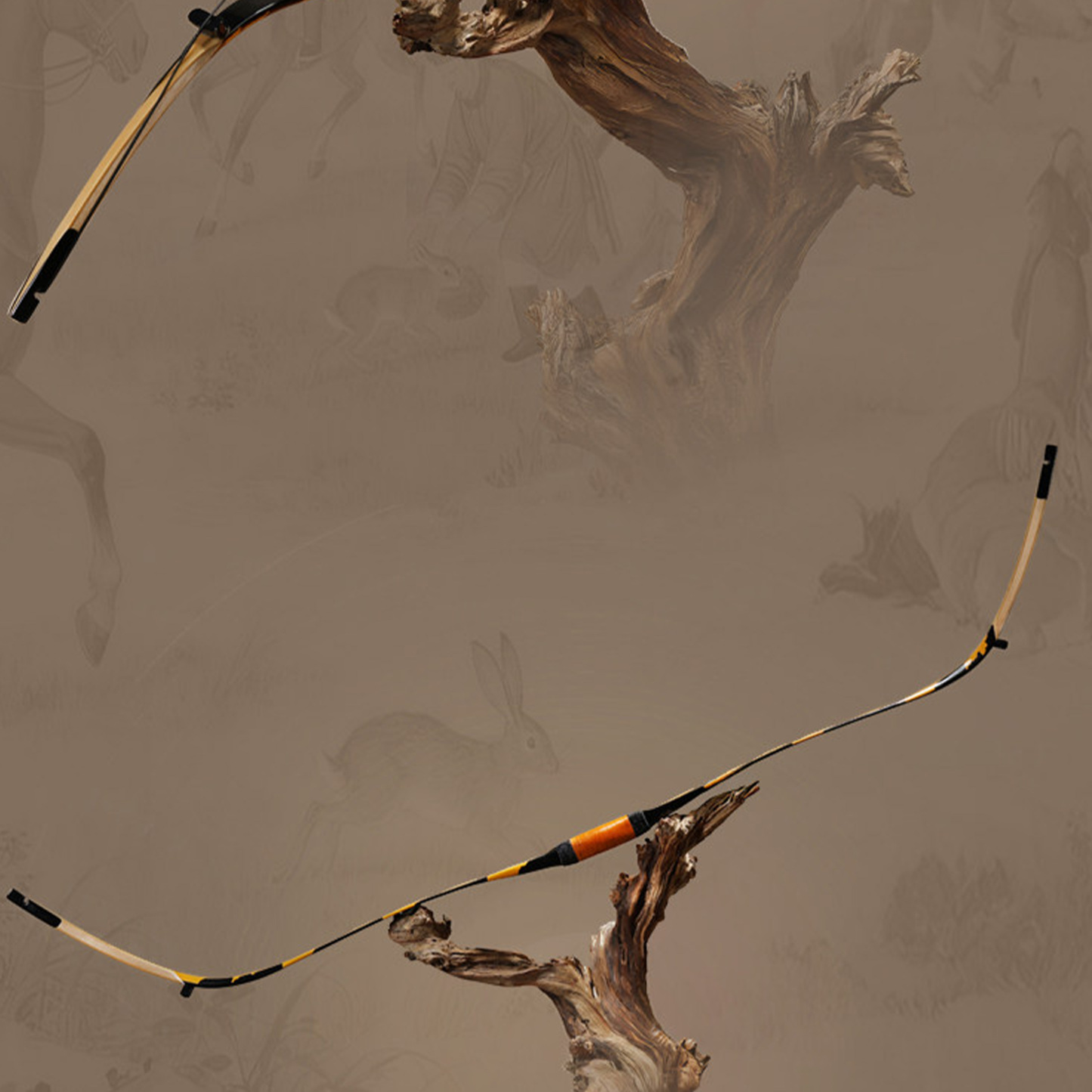 AF Traditional Longbow Set 25-45lbs Wooden Shooting Target