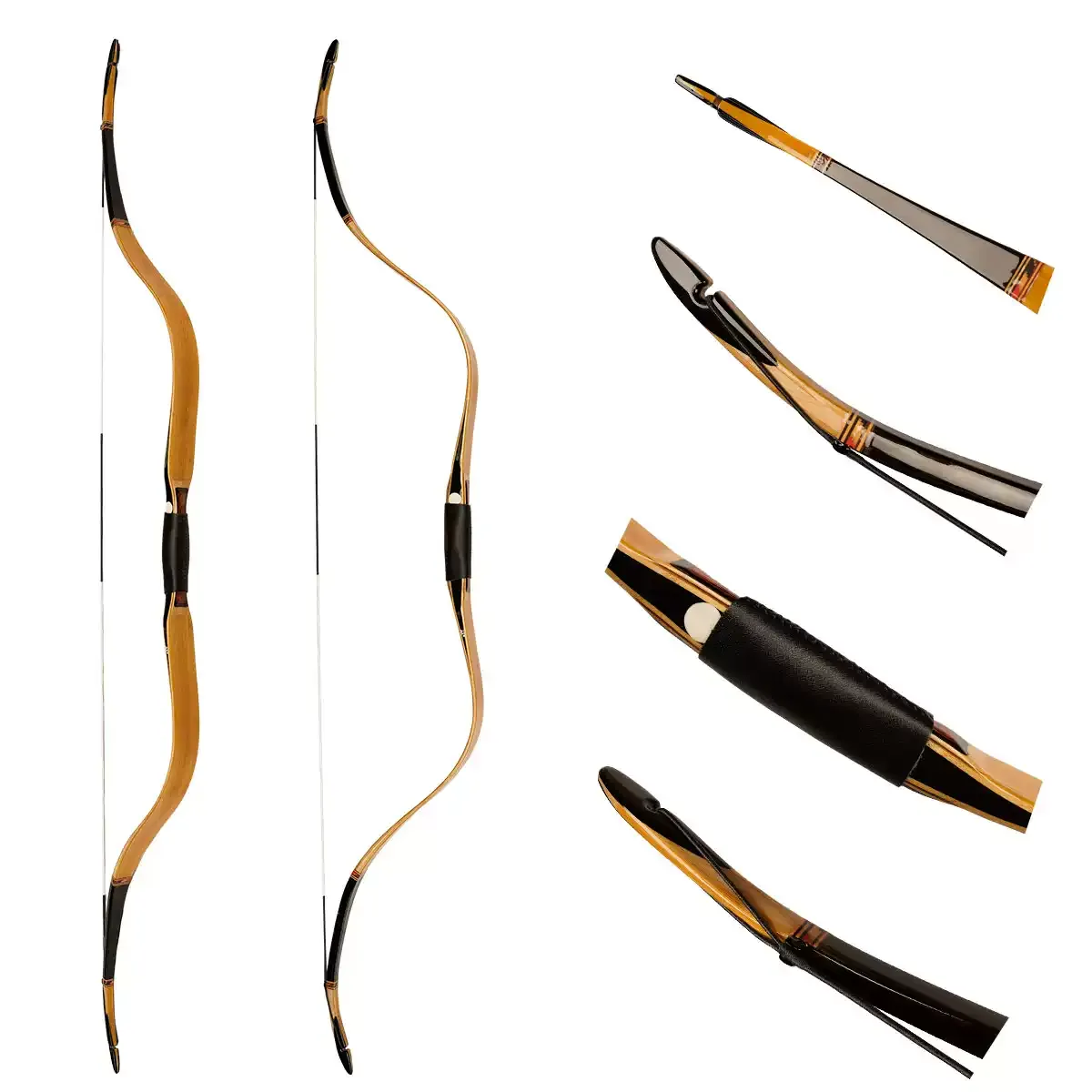 AF Mong Yuan Traditional Laminated Recurve Bow Handmade Archery