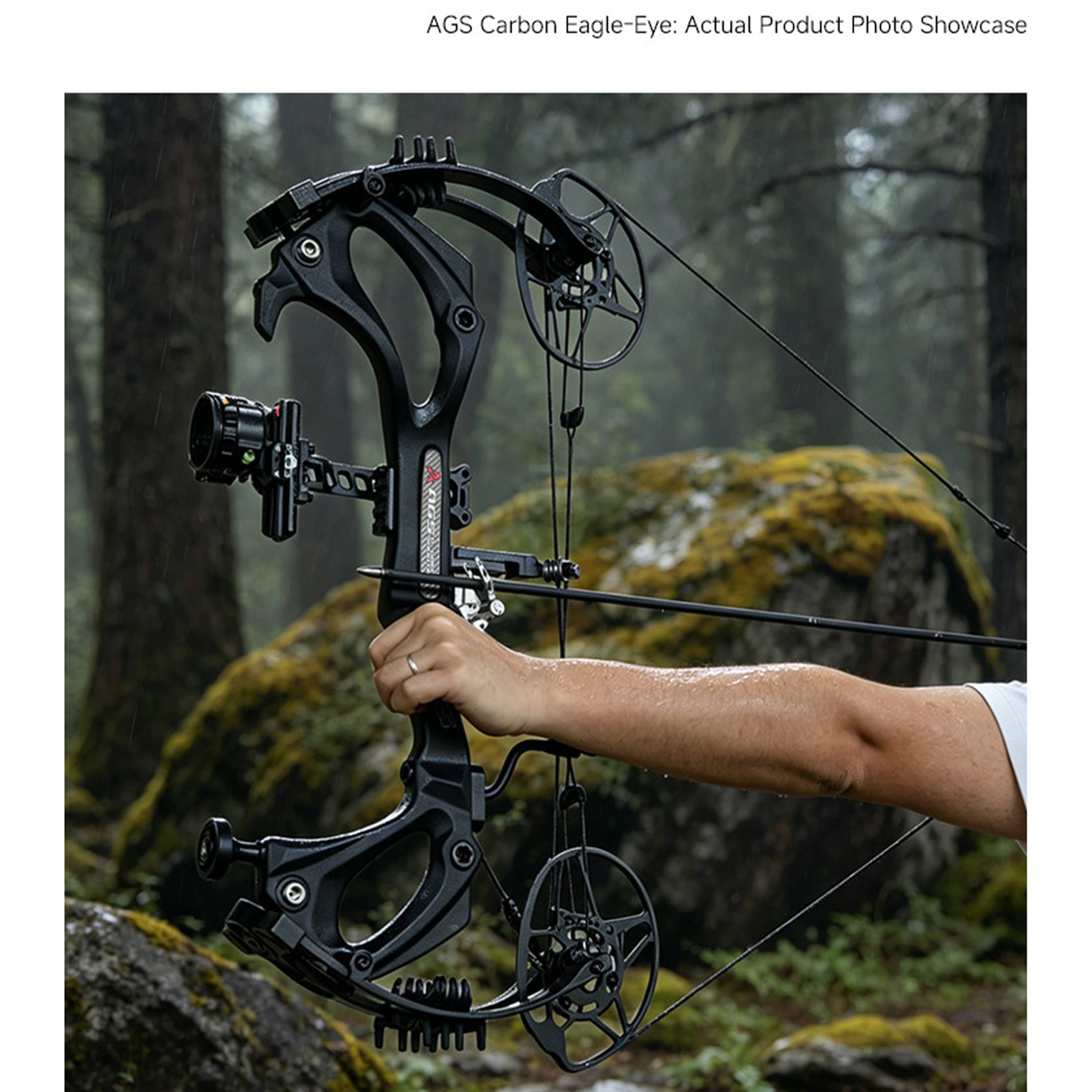 AGS Archery Compound Bow 0-70lbs Target Kit Shooting Hunting