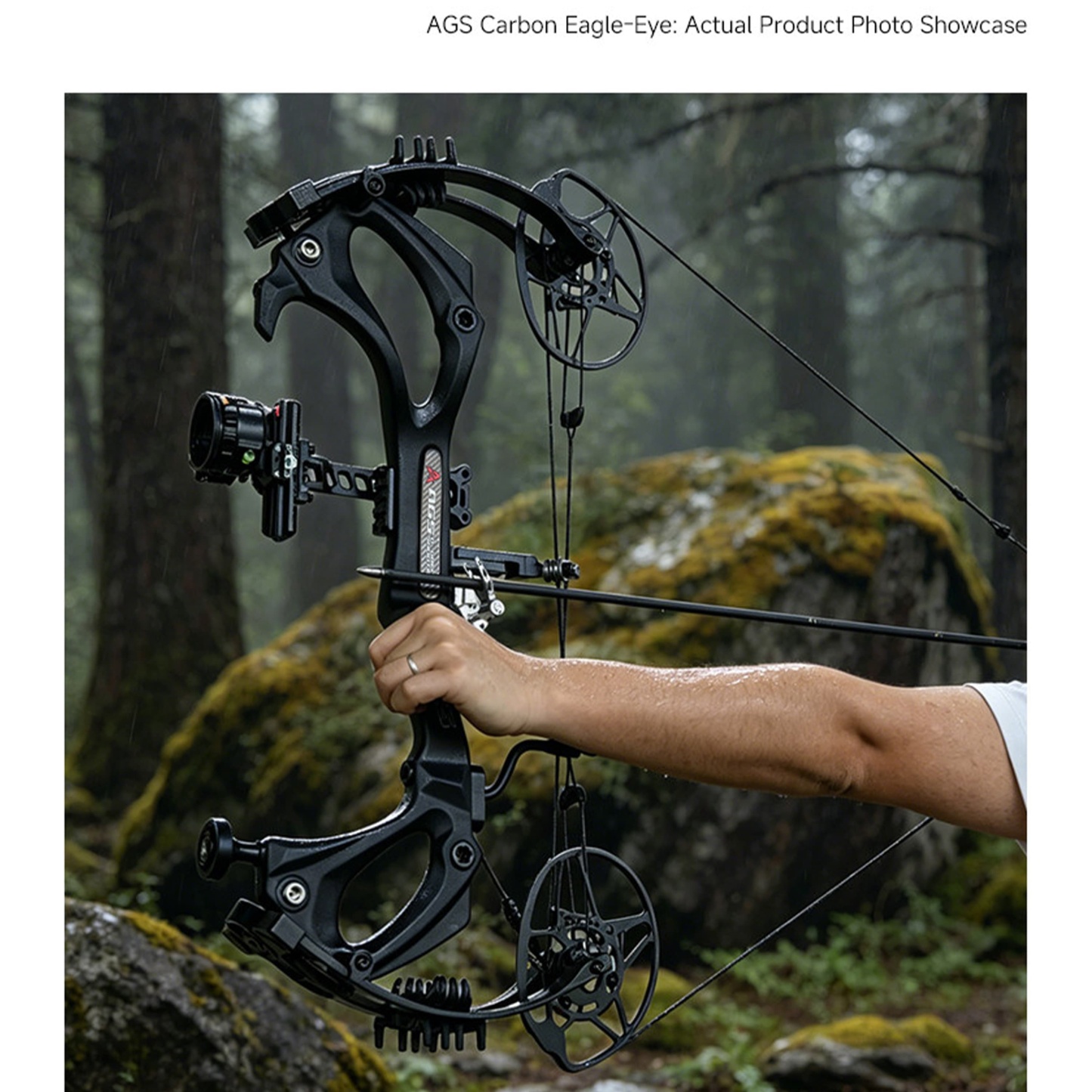 AGS Archery Compound Bow 0-70lbs Target Kit Shooting Hunting
