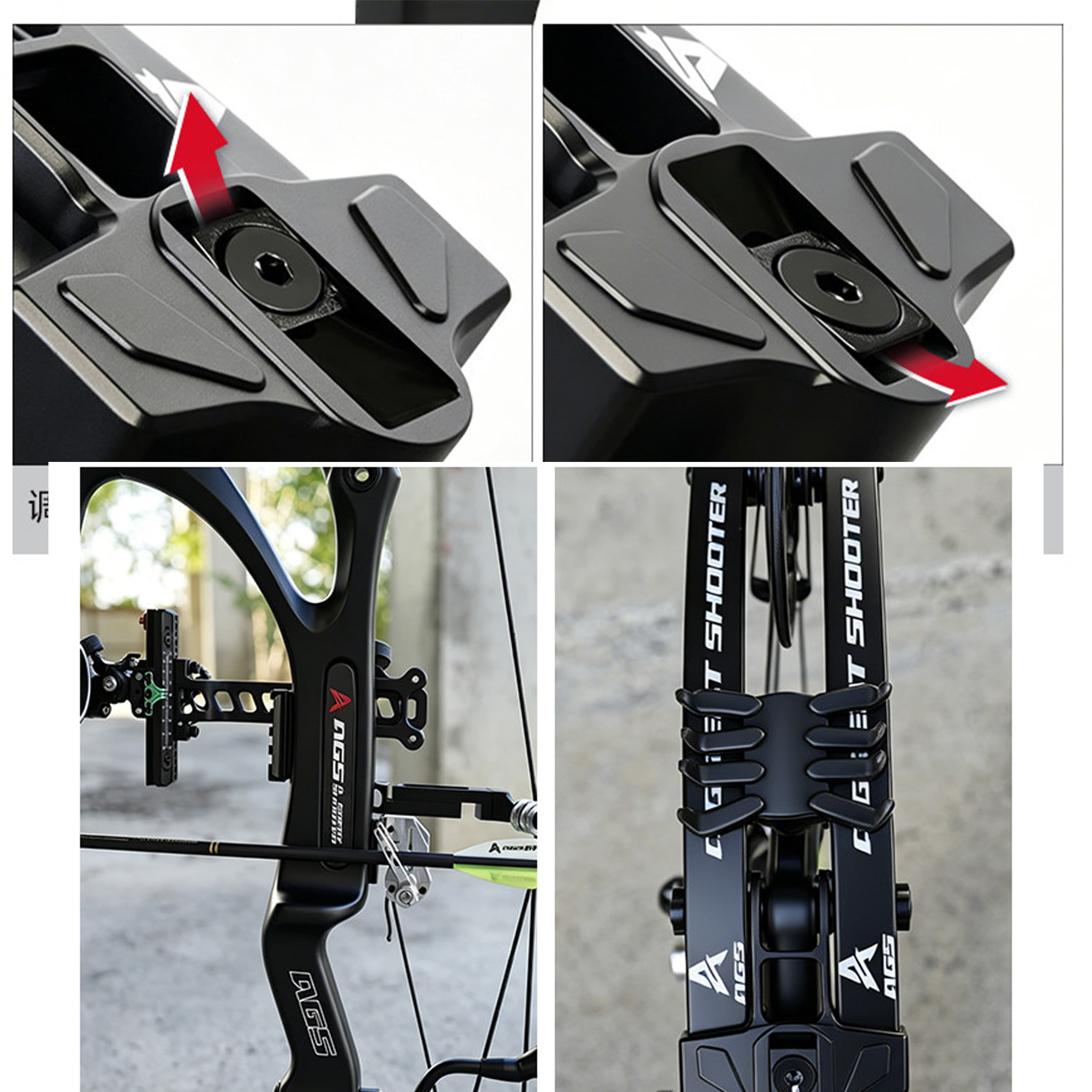 AGS Archery Compound Bow 0-70lbs Target Kit Shooting Hunting