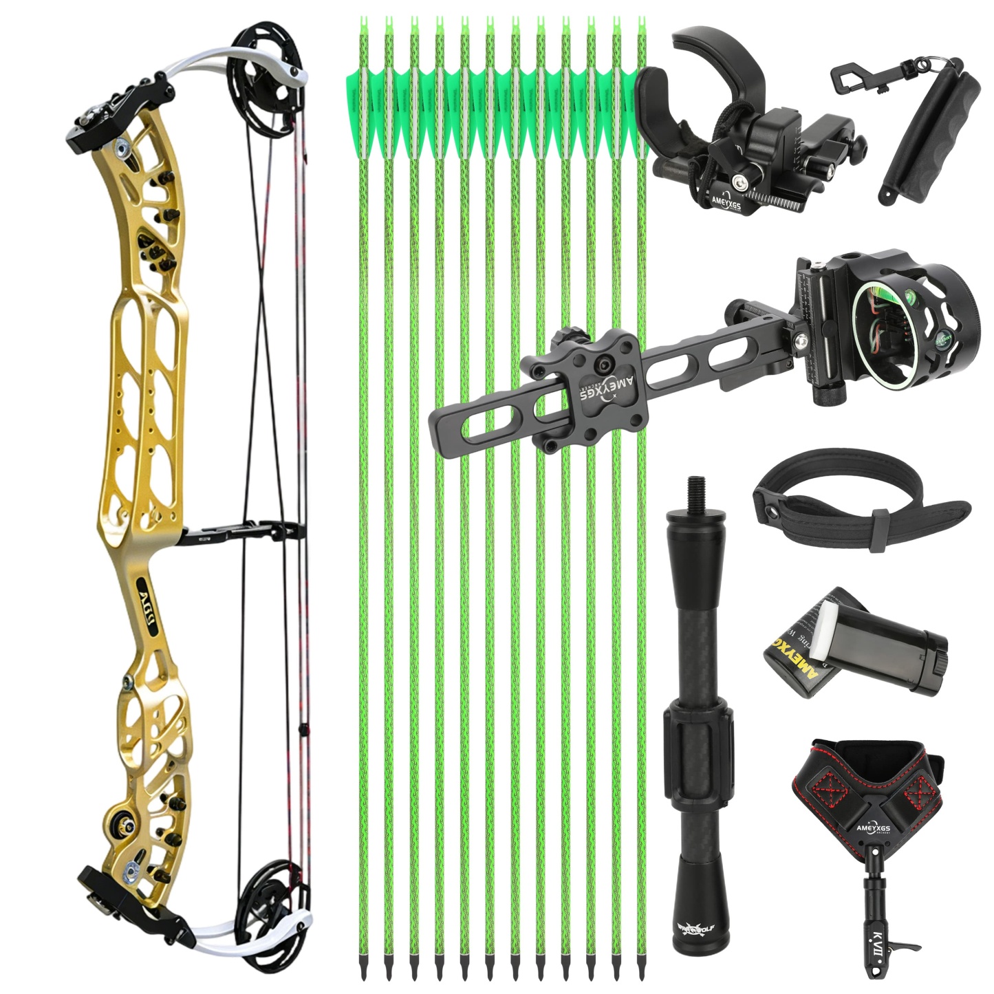 AGS 30-60lbs Compound Bow Set Adult Shooting Target Archery