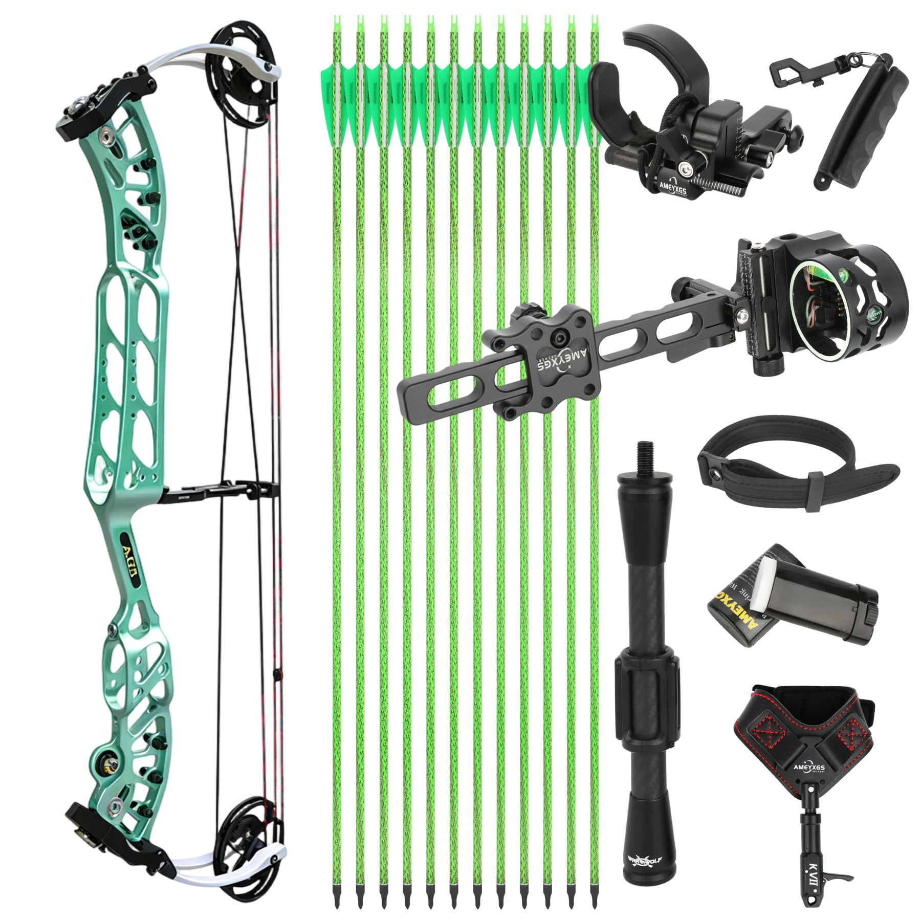AGS 30-60lbs Compound Bow Set Adult Shooting Target Archery