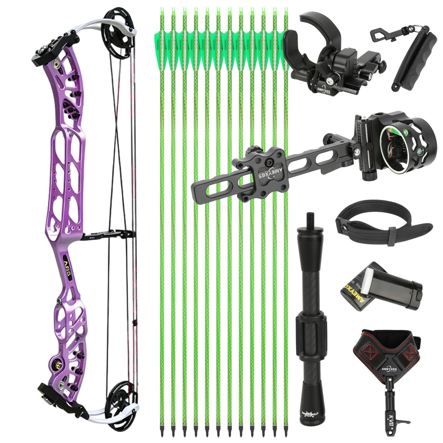 AGS 30-60lbs Compound Bow Set Adult Shooting Target Archery