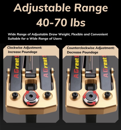 AGS Archery Compound Bow 40-70lbs Target Kit Shooting