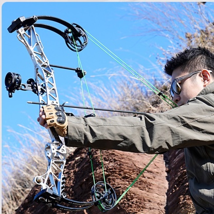 AGS Archery Compound Bow 45-75lbs Target Kit Shooting Hunting