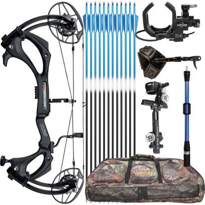AGS Archery Compound Bow 0-70lbs Target Kit Shooting Hunting