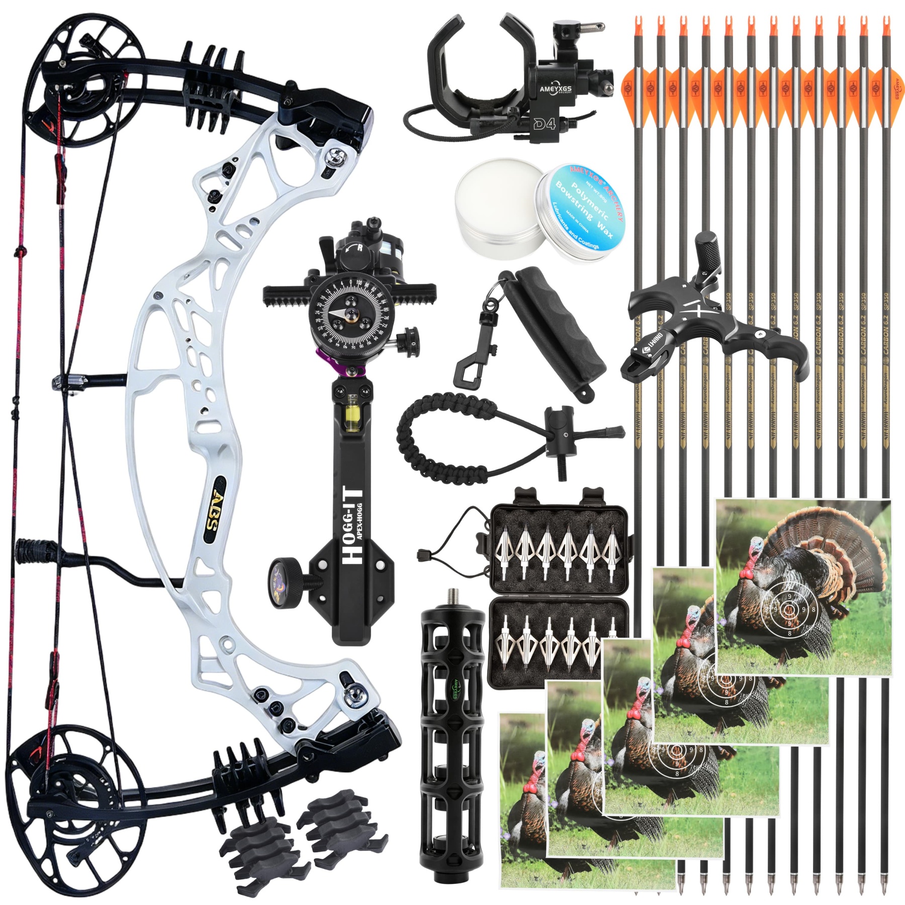 AGS 40-70lbs Target Compound Bow Kit - High-Performance Archery for Target Shooting