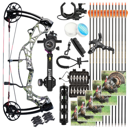 AGS Archery Compound Bow 40-70lbs Target Kit Shooting Hunting