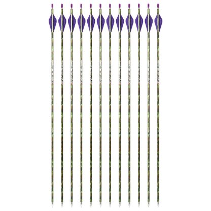 AME ARCHERY Triangular Fletching Pure Carbon Arrows(12PCS)