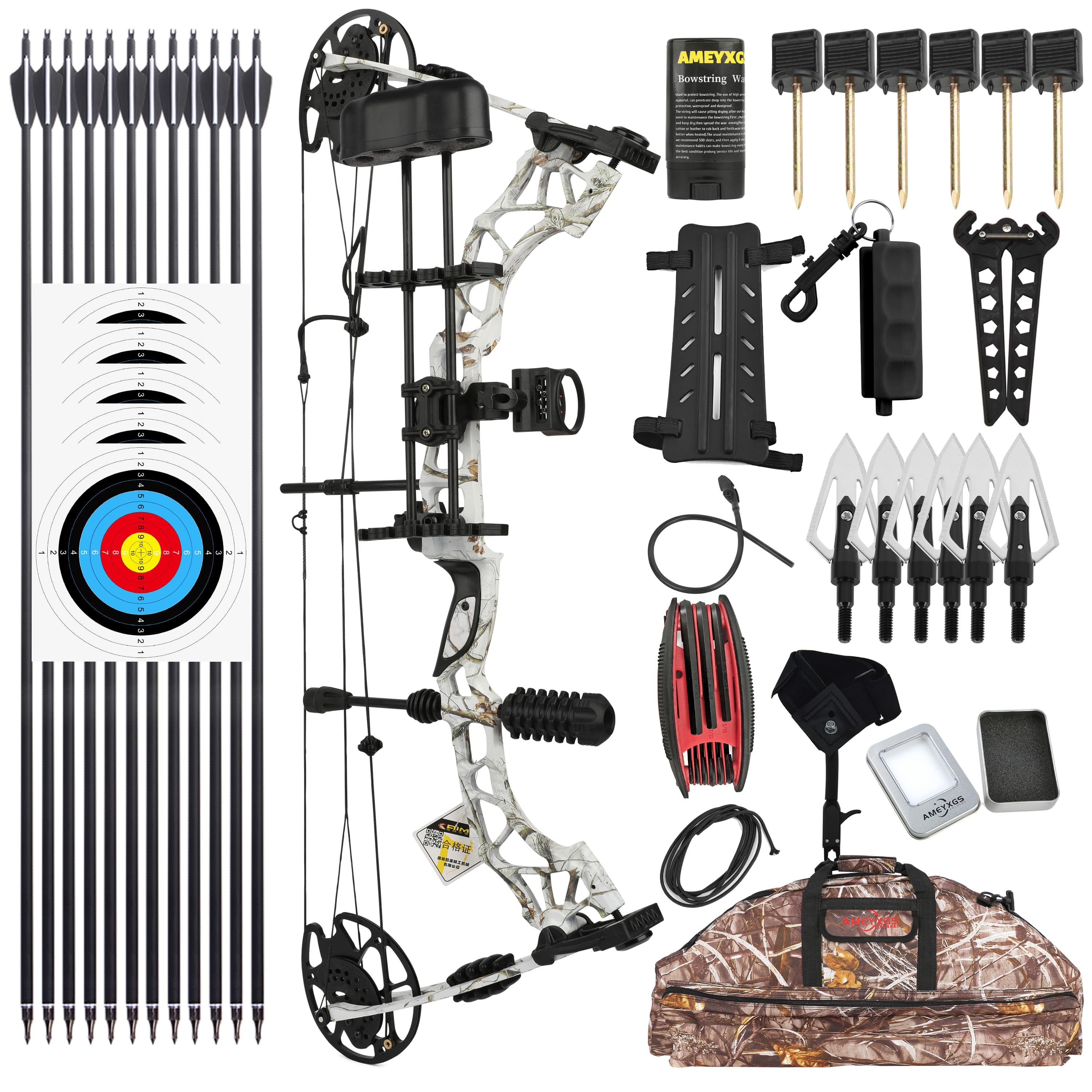 KAIMEI-QIN 35-70lbs Hunting Compound Bow Set Shooting