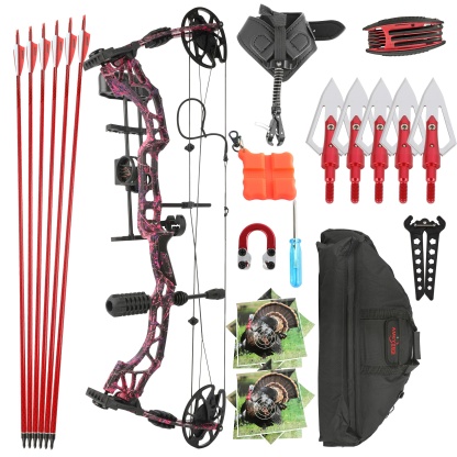 KAIMEI-QIN 35-70lbs Hunting Compound Bow Set Shooting