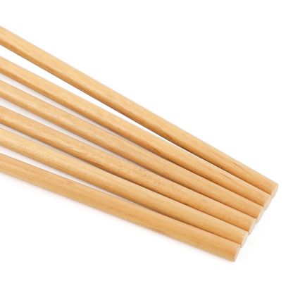 AME 2 Red 1 White 5-Inch Waterdrop Nature Feather Wooden Arrows (12pcs)