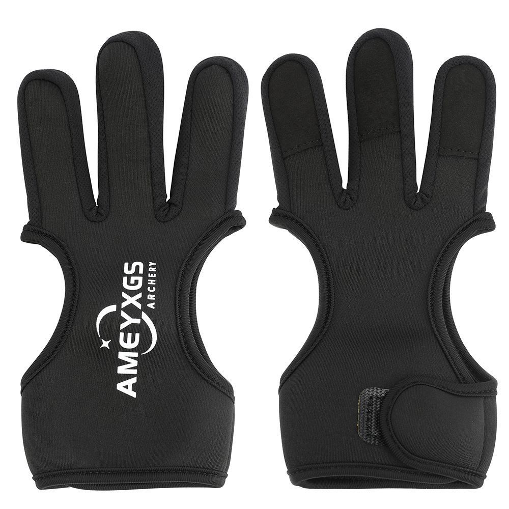 AME 3 Finger Glove Protect Gear Guard Leather