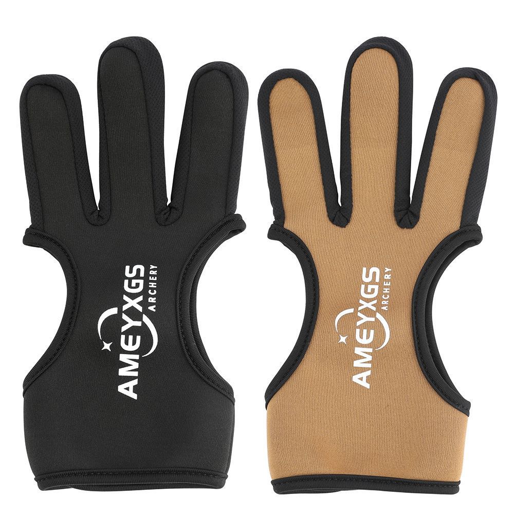 AME 3 Finger Glove Protect Gear Guard Leather