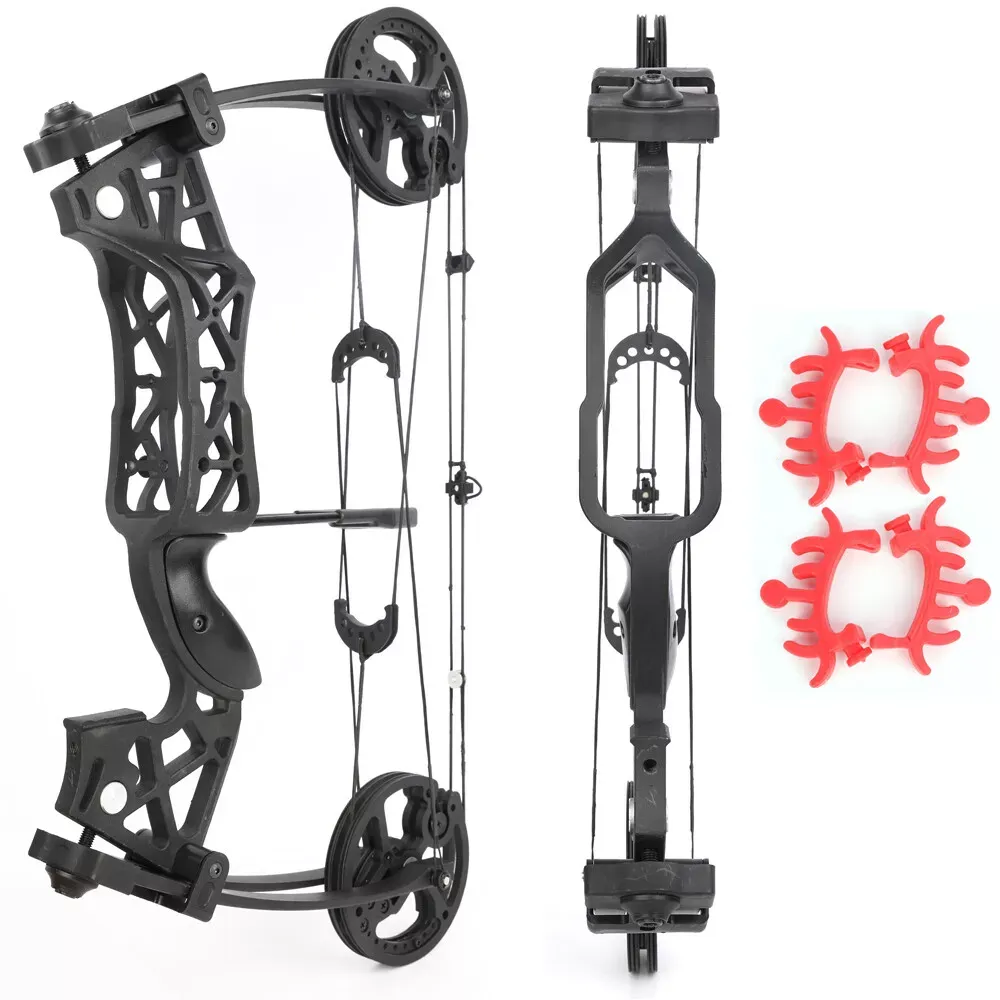AME 30-60lbs Compound Bow Dual-use Steel Ball Arrows Archery Hunting Fishing RH LH