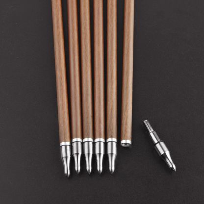 AME 31" Pure Carbon Arrows SP340-600 4'' Turkey Feather for Archery Shooting(12pcs)