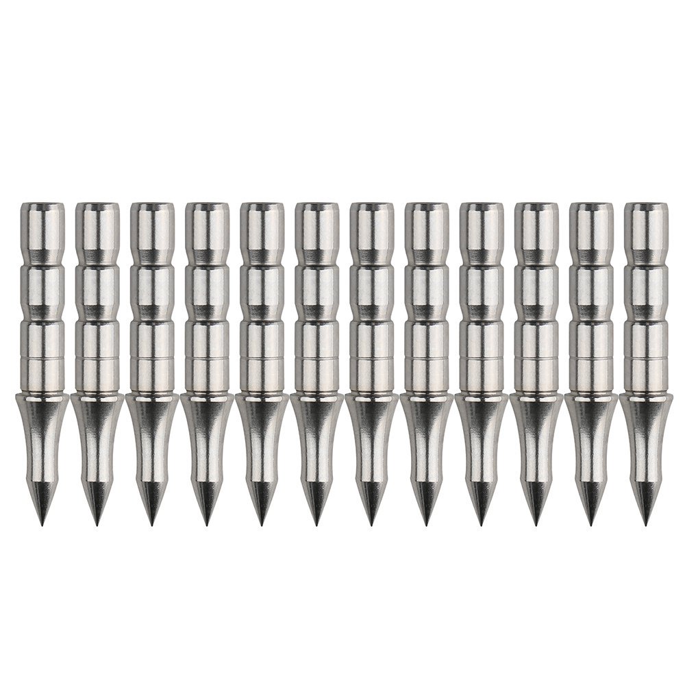 AME ARCHERY 6.2mm Stainless Steel Arrowheads(12pcs)
